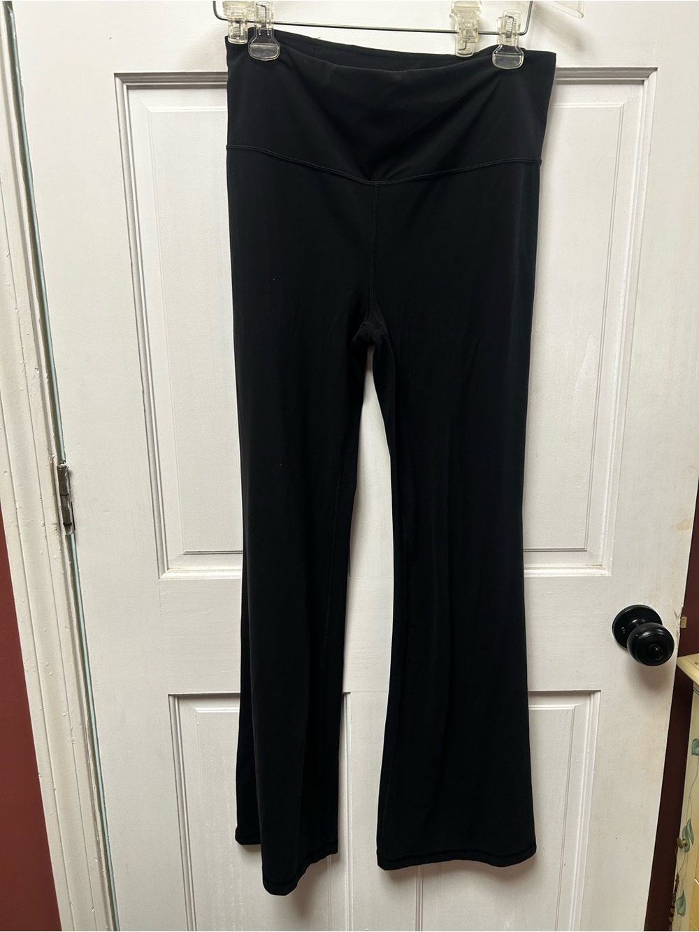 Elation Athleta Black High-Waist Flare Leggings